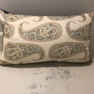 Paisley throw pillow